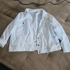 Classic White Denim Jacket